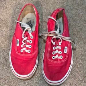 Red classic Vans